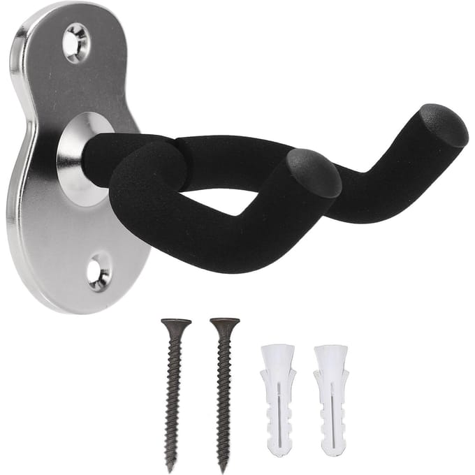 Gitaar Wandmontage Hanger Haak Houder Stand Metaal Universeel voor Ukulele Viool Studio KamerMat black