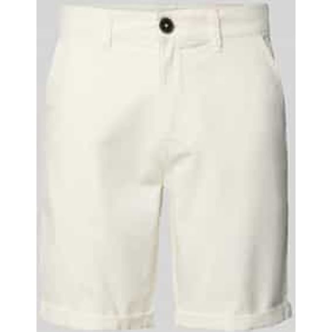 Korte chino van linnenmix