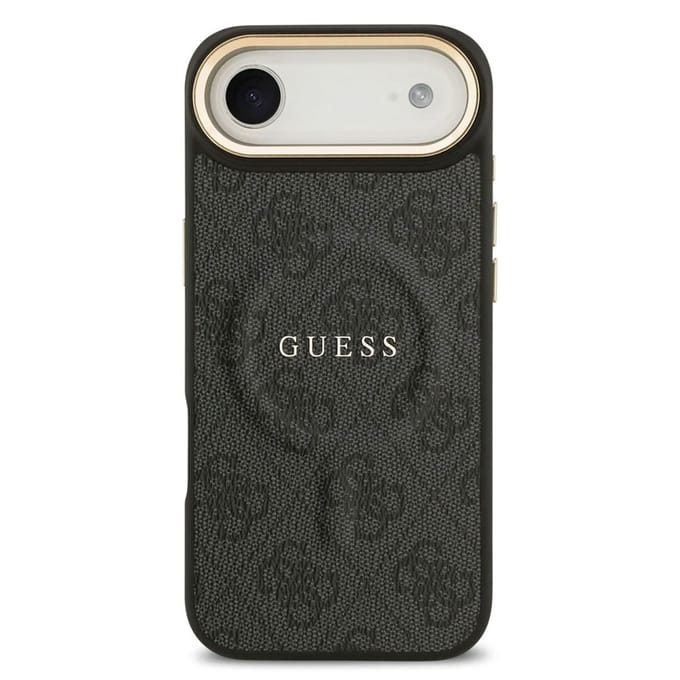 Guess Classic 4G Logo Backcover met MagSafe voor de Apple iPhone Air - Zwart