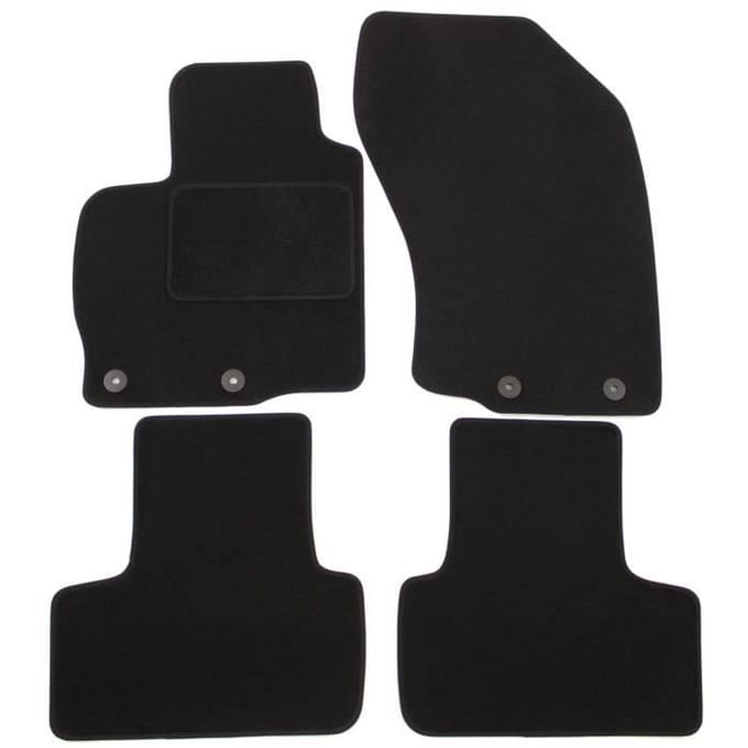 Tapis de sol - Citroën - C-Crosser - Velours noir - 4 pièces - Ajustement précis