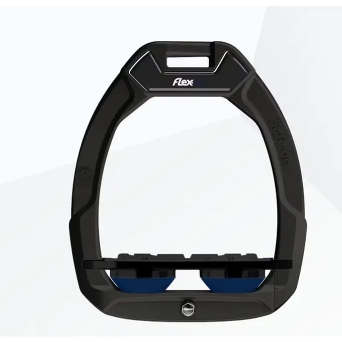 Veiligheidsstijgbeugels Plat Grip Zwart/Zwart/Marine Flex-On Safe-On