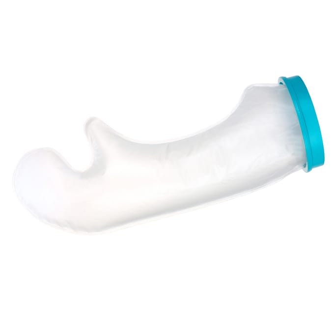 DoactBath Beschermende ArmbeschermerKinderen s Lange Armlengte 48cm PP Lijm   Siliconen Materiaal (Blauw white