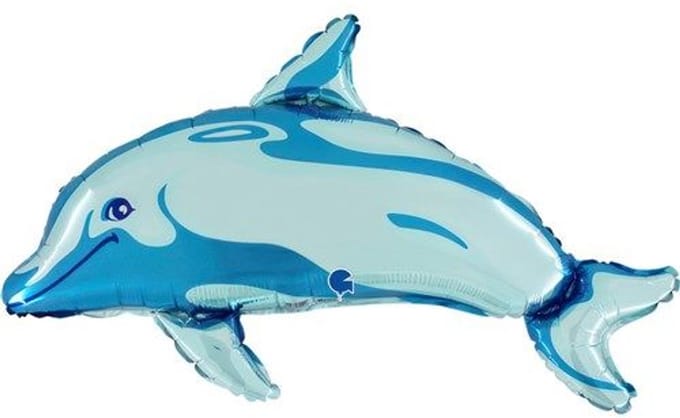 Folieballon Dieren - Dolfijn - 86 cm - Helium- en Luchtvulling