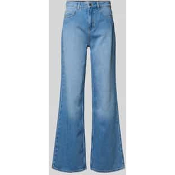 Comma Jeans Blue Denim Maat: 46 | Wijde Broeken Outlet | Dames | Blauw
