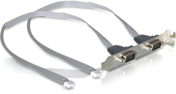 Delock slot bracket 2 x COM port with 2 mm pitch