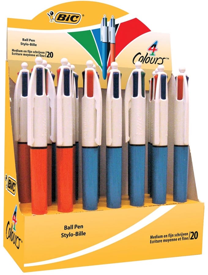 BIC 4 colours balpen - fijn