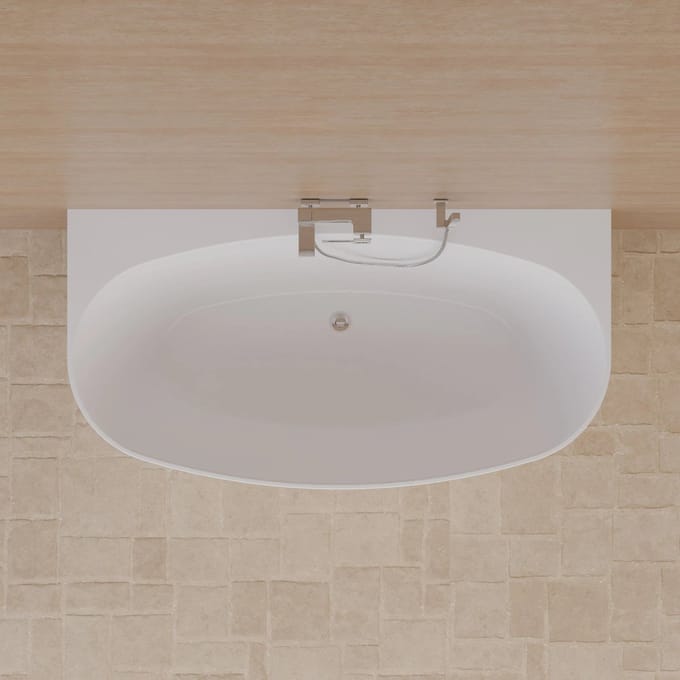 SPALINA - Vrijstaand bad - Magic 170 blanche, 170 x88 x58 cm, Wit