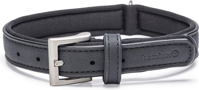 Beeztees Balacron Ax Halsband Hond - Kunstleer - Zwart - 36-44 cm x 20 mm