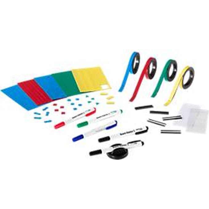 MAUL Planner accessoires set - zwart|blauw|groen|rood|geel - 1 set