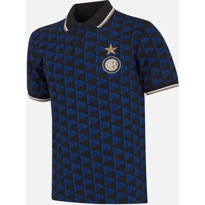 COPA - Inter Milan All Over Polo - Heren - Korte Mouw - Zwart - M