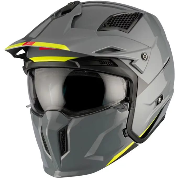 Transformeerbare trial motorhelm met afneembare kinband MT Helmets Streetfighter Sv Uni (Ece 22.06)