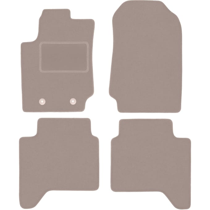 Beige velours matten voor: Ford Ranger Raptor pick-up (2019-)