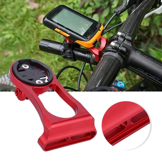 Fietskilometerteller Computer Aluminiumlegering Verlengbevestiging voor Garmin (Titanium)