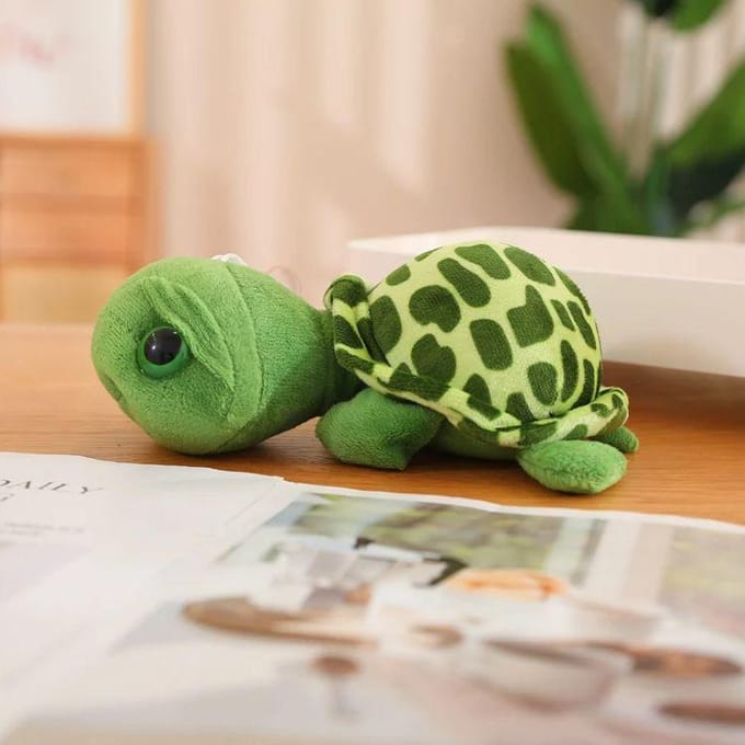 Grote Ogen Schildpad Knuffel - Schildpad Pluche Knuffels Mini Pluche Speelgoed Voor Kinderen 20cm groen