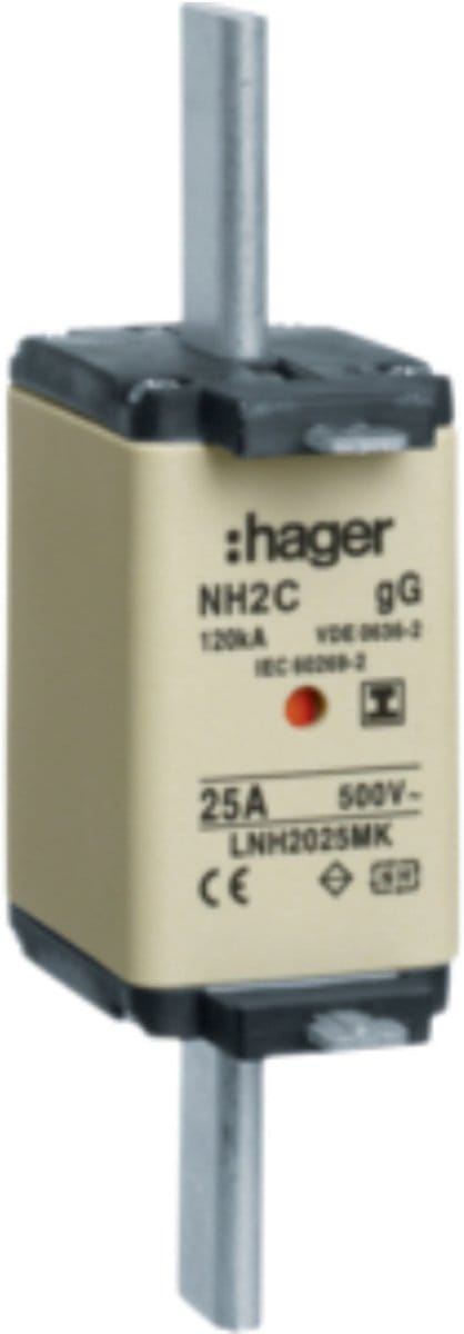 Hager LNH2025MK HAG MESPAT.NH2 KTF MK 25A 500V per 3