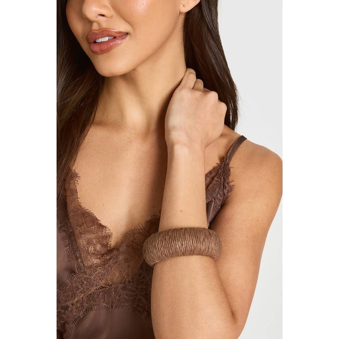boohoo Dames Rotan Armband | Chocoladebruin