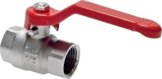 Rp1'' 2-Weg Kogelkraan Messing PTFE/NBR 25 bar - BL2BM - BL2BM-100