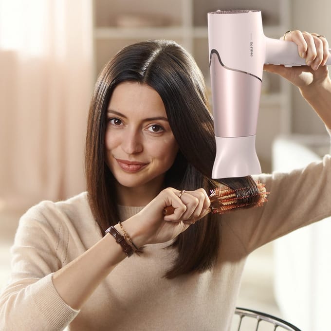 Philips Series 5000 - Föhn met diffuser – Thermoshield-technologie - Snel drogen - BHD530/20