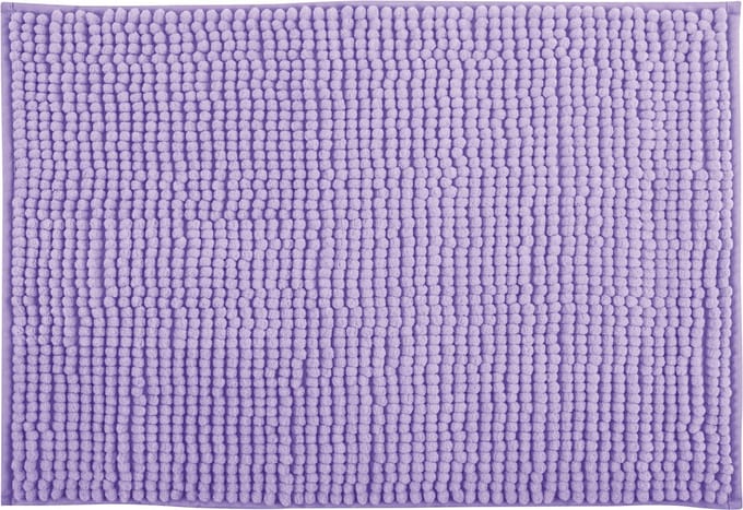 MSV Badmat - CHENILLE - Badkamermat - Microvezel - Paars