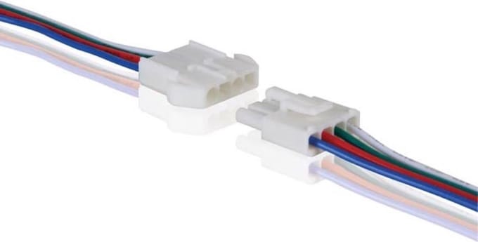 Velleman CONNECTOR VOOR RGB LEDSTRIP - MET KABEL (MANNELIJK-VROUWELIJK)
