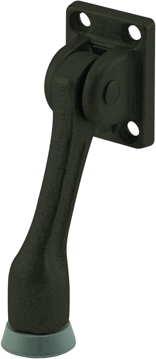 Deurhouder - Deurstopper Veerbelast - Deuren Open Houden - Zware Gietijzeren Constructie - 4 Inch Stijging - Brons