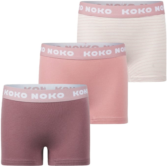 Koko Noko Meisjes 3-Pack Boxershorts - Roze