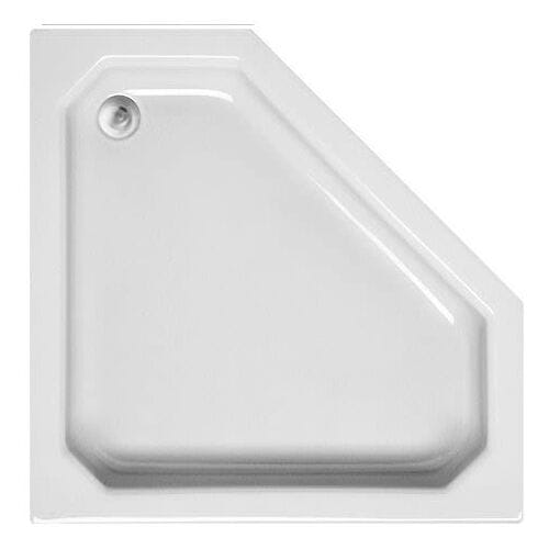 Mauersberger pentagonal shower tray Ceptor 80.0 x 80.0 x 5.0 cm flat