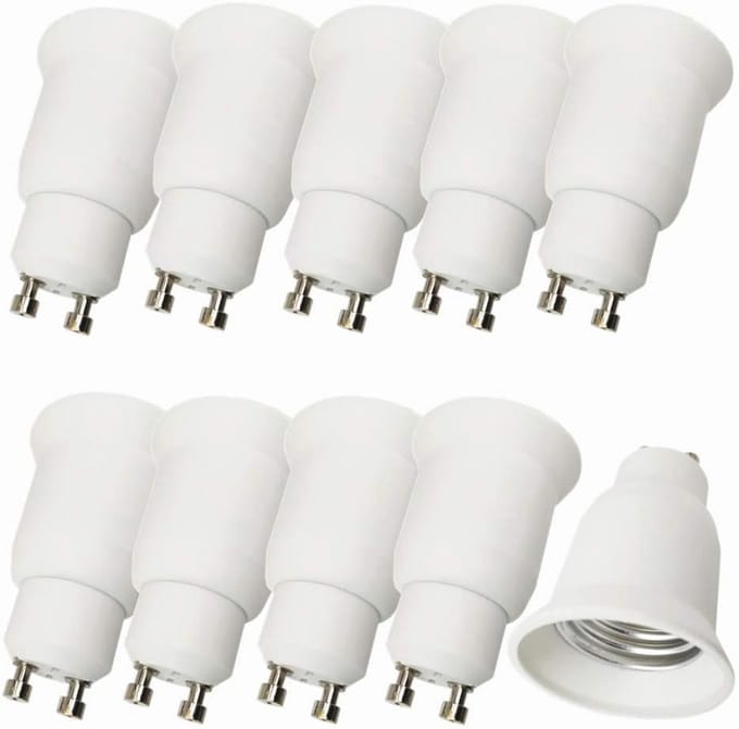 10 Stuks GU10 naar E27 Lampadapter voor LED Lampen