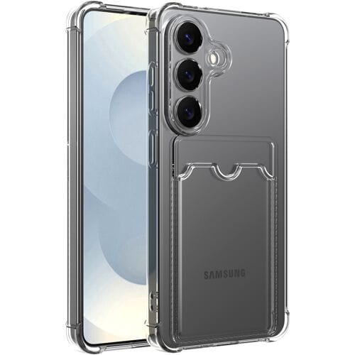 ShieldCase TPU Hoesje - Geschikt voor Samsung Galaxy S26 Plus - Met Pasjeshouder - Transparant