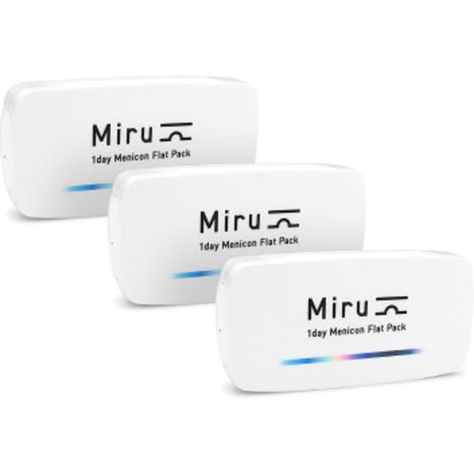 -2.50 - Miru 1day Menicon Flat Pack - 30 pack - Daglenzen - BC 8.60 - Contactlenzen