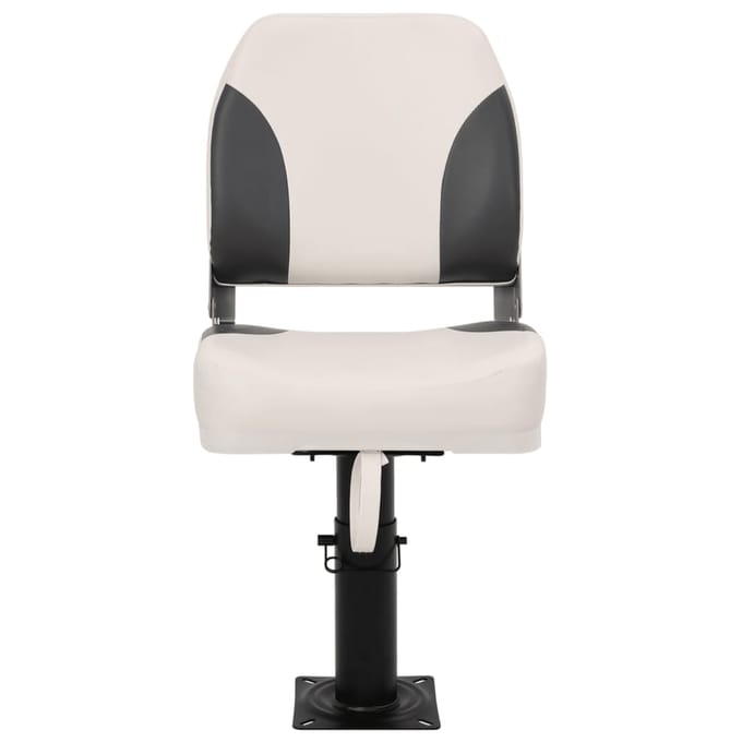 vidaXL - Bootstoelen - 2 - st - met - poot - in - hoogte - verstelbaar - 360° - draaibaar