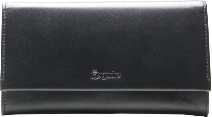 Esquire Portemonnee New Silk Wallet Black Zwart