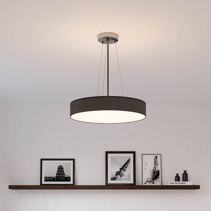 Smartwares Mia plafondlamp, zwart, Ø 60 cm