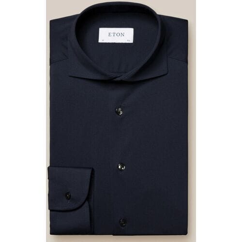 Eton Overhemd Ultimate Comfort Four-Way Stretch Navy / male