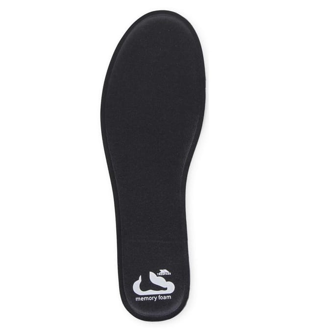Trespass Volwassenen Unisex Memsole Memory Foam Inlegzool (Zwart)