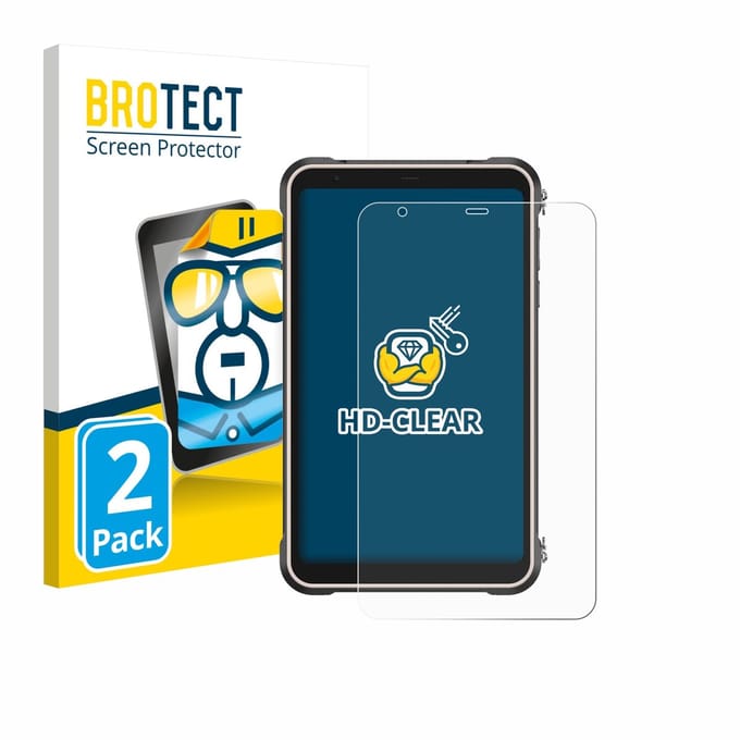 BROTECT - Screenprotector voor Ulefone RugKing Pad Pro - Folie Beschermfolie transparant 2 Stuks