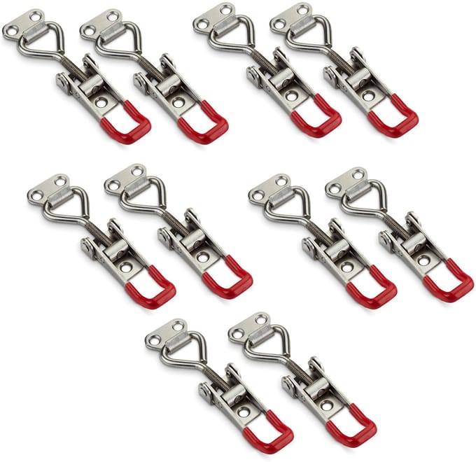 Set van 10 JUNKER spansluiting M5 (houdkracht 165kg) RVS SS304 verstelbaar