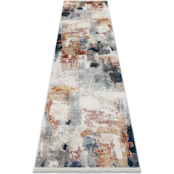 Kleden Rugsx DISTIN 0144B wit / roze / poeder 80x200 cm