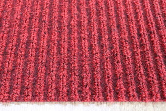 PRIMA - Heavy Duty - Deurmat - Schraapmat - Ribbel - rood - 90x90cm - antislip