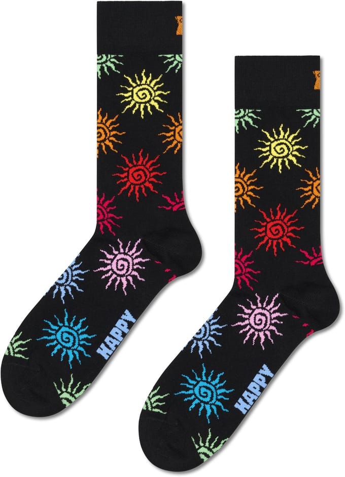 Happy Socks Sun Sock - unisex sokken - zwart - Unisex - Maat: 41 - 46