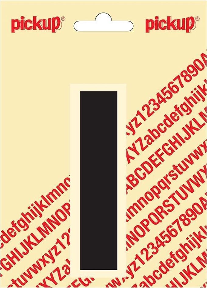 Pickup plakletter Helvetica 100 mm - zwart I