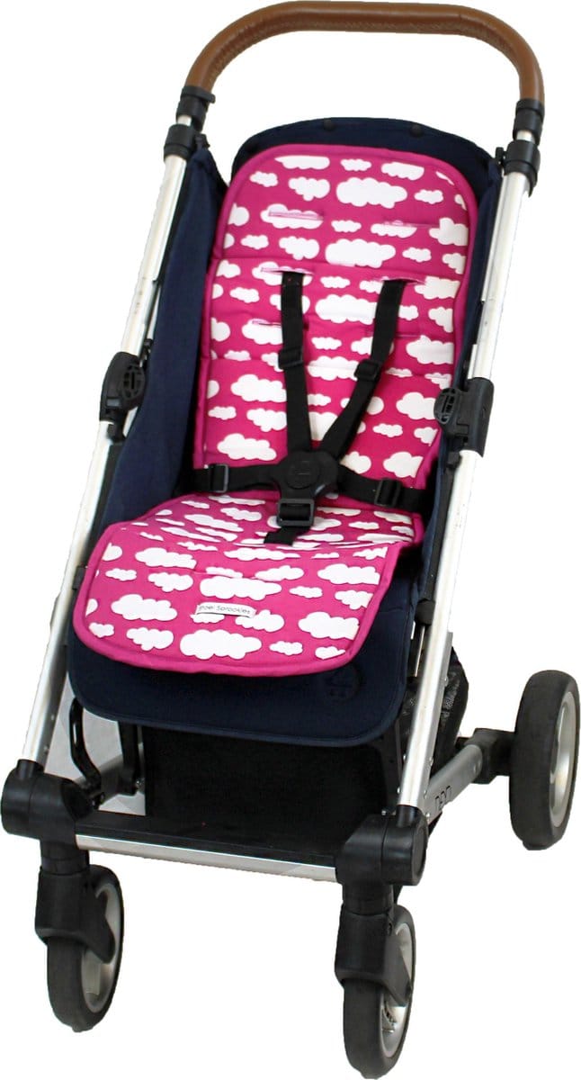 Wallabiezzz Buggy Inlegkussen - Wolk Roze