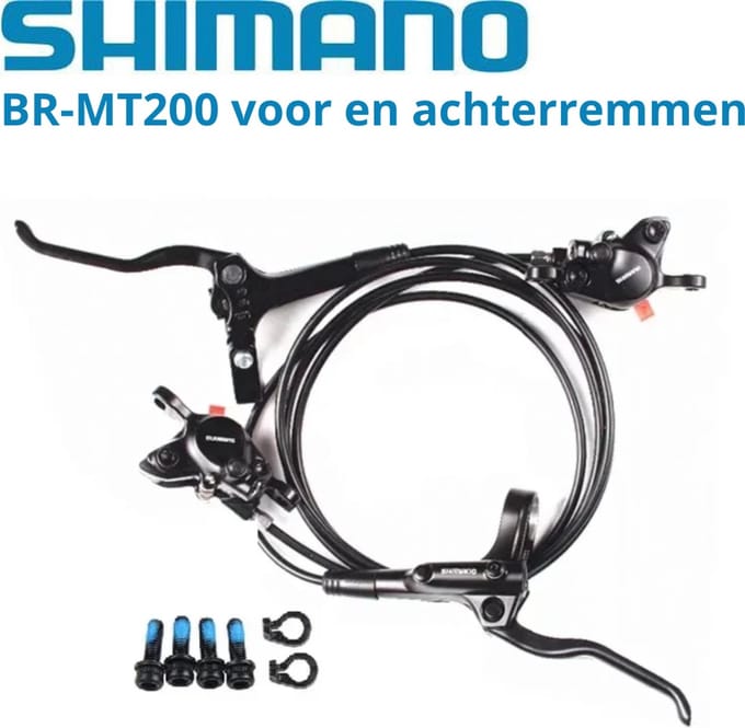 Shimano BR-MT200 hydraulische schijfremmen SET (Voorrem + Achterrem)