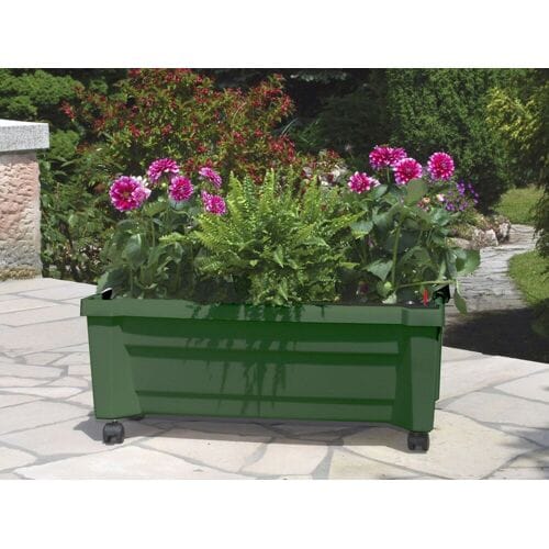 KHW Plantenbak met wielen (groen)
