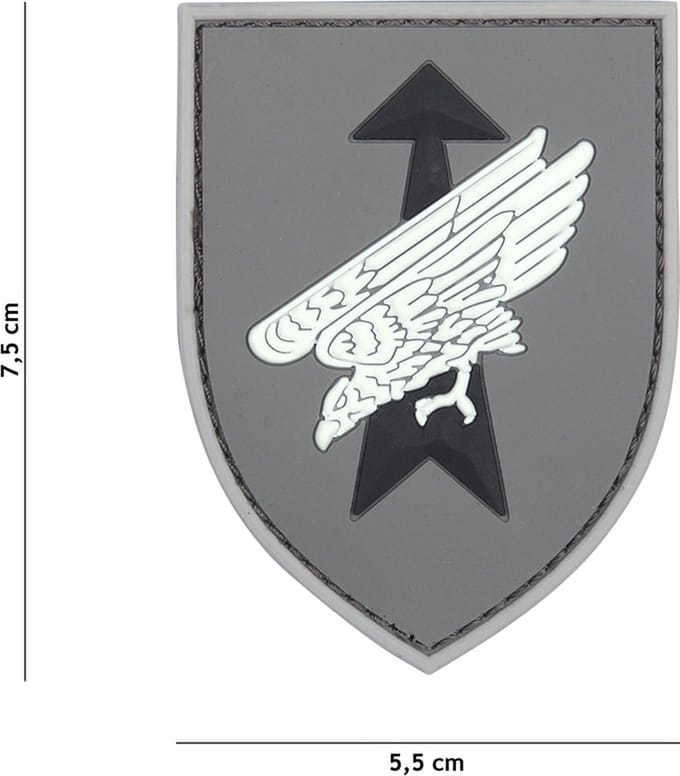 Embleem 3D PVC Duitse special forces grijs
