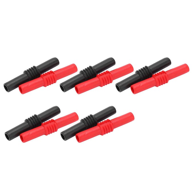 10 stuks U22 4mm banaanstekker koppeling PVC verlengadapter voor elektrische tests 42mm