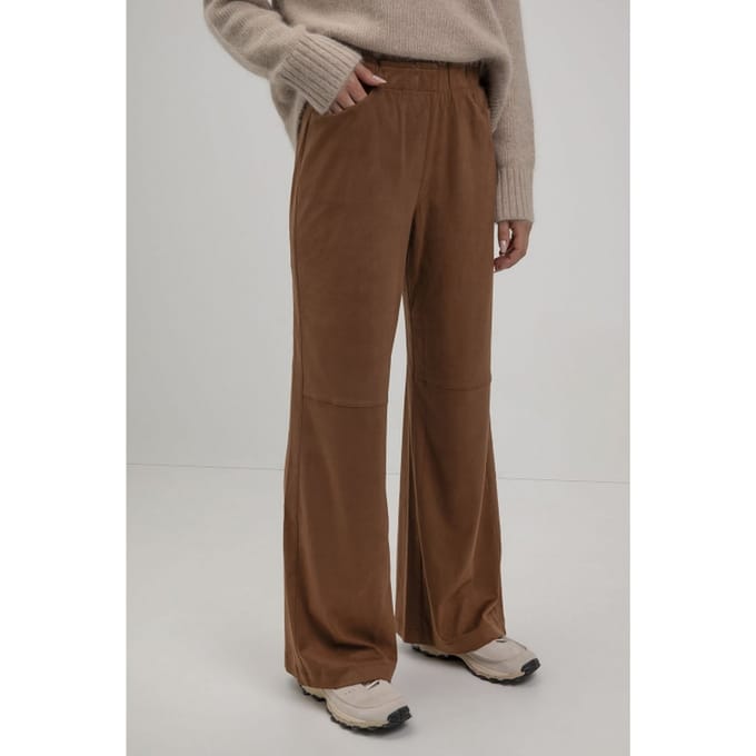 Josephine & Co Sofie Pants Caramel Maat: 34 | Wijde Broeken Outlet | Dames | Bruin