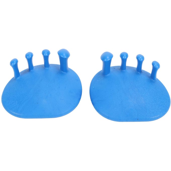 2pcs Toe Separator Large Friction Force 30 degrees  Meniscus Soles Dot Grid Design Portable Practical Body blauw