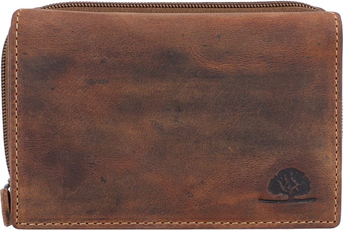 GREENBURRY portemonnee Vintage Wallet RFID Brown bruine