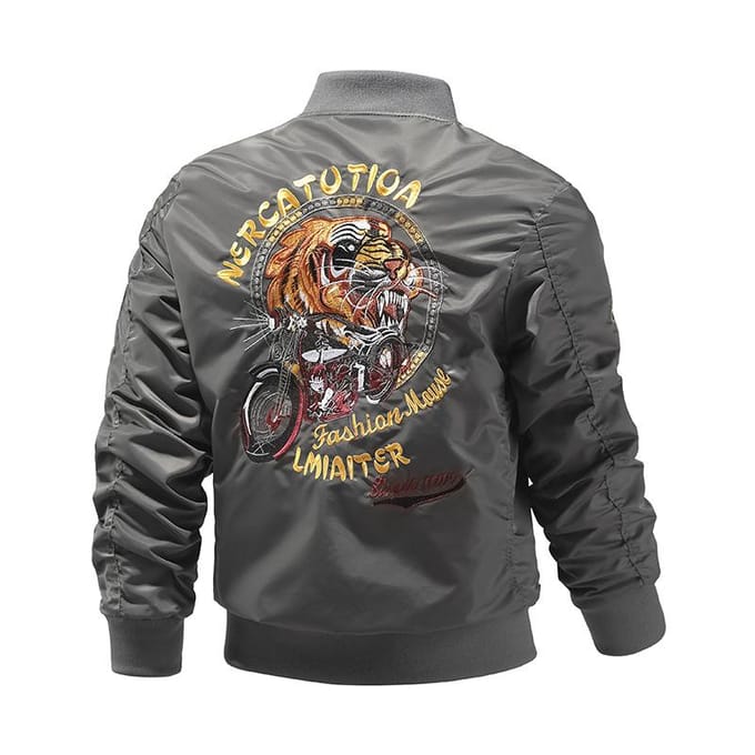 Jas Lente/Herfst Bomberjack Baseball Uniform Grote Maat XXXXL black